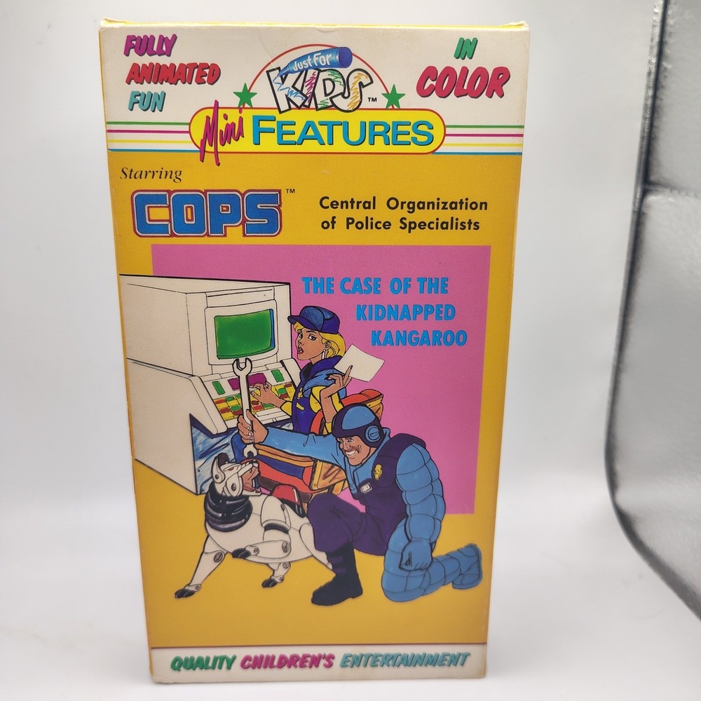 COPS Central Organization of Police Specialists Kidnapped‎ Kangaroo VHS 1990 DIC